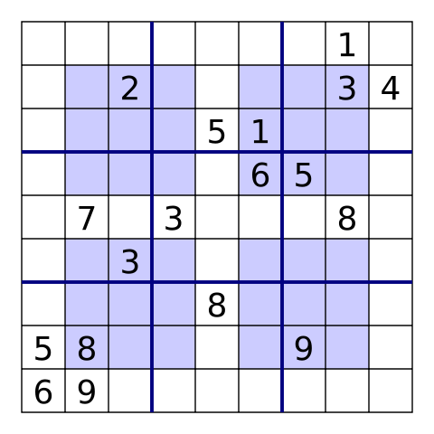 Image:Oceans Hypersudoku18 Puzzle.svg