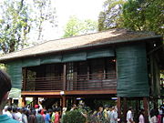 Ho Chi Minh's house behind the Presidential Palace in Hanoi.