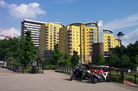 New apartment blocks in the rapidly changing Basingstoke.