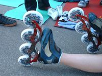 Inline speed skates