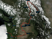 Course of the Columbia River