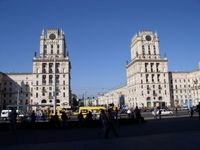 The Railway station square, an example of Stalinist Minsk