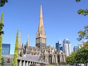 St Patrick's Cathedral, Melbourne (the foundation stone was laid in 1858)