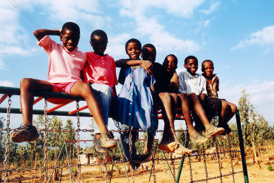 Children from SOS Children's Villages Lusaka