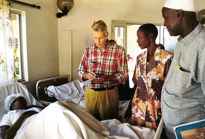 A patient recovers post-operation at the SOS Hospital in Mogadishu